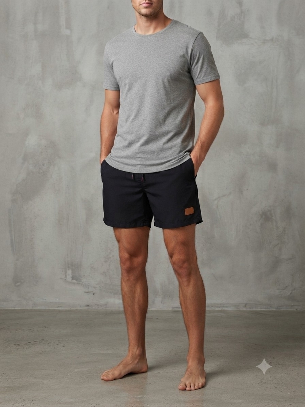 Everyday Hybrid Swim Shorts in Black